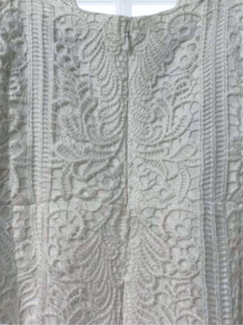 NWT Guess Lace Sweetheart Fit & Flare Dress Size 12 Crochet Mermaid Slip White - Picture 5 of 12